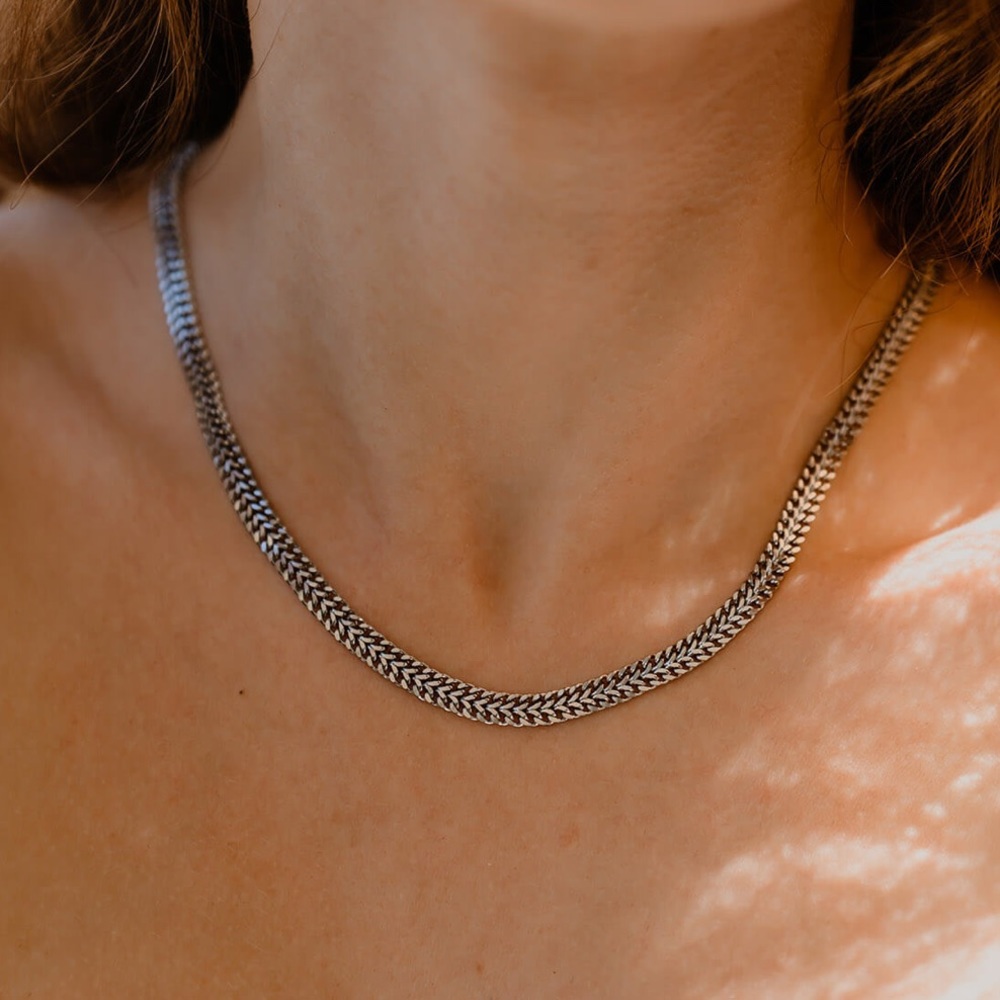 Double layer chain necklace - Picture 4 of 4